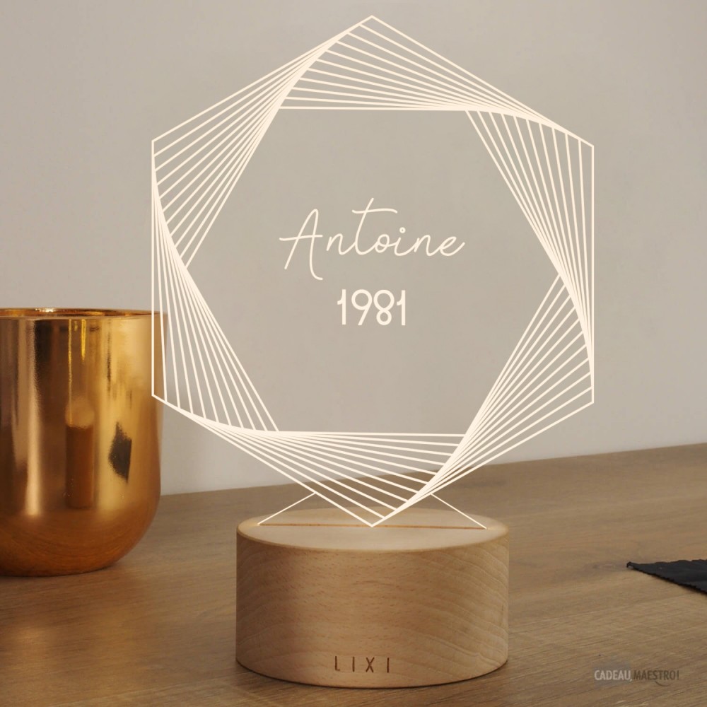 Lampe Lixi - Anniversaire personnalisable