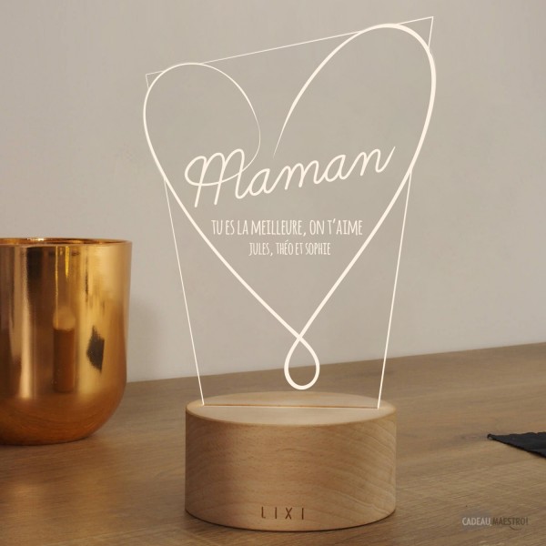 Giftove Cadeau Personnalisé pour Grand Mere - Lampe Personnalisée